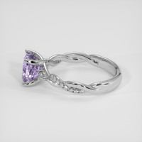 3.48 Ct. Violet Tanzanite Ring, 14K White Gold 4