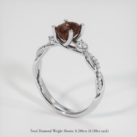 1.65 Ct. Gemstone Ring, 14K White Gold 2