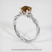 1.02 Ct. Gemstone Ring, 14K White Gold 2