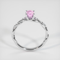 1.09 Ct. Pink Sapphire Ring, 14K White Gold 3