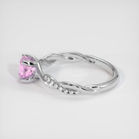 1.09 Ct. Pink Sapphire Ring, 14K White Gold 4