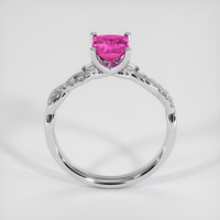 1.32 Ct. Pink Sapphire Ring, 14K White Gold 3