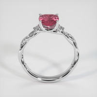1.20 Ct. Pink Sapphire Ring, 14K White Gold 3