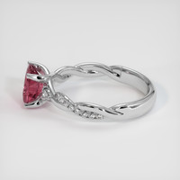 1.20 Ct. Pink Sapphire Ring, 14K White Gold 4