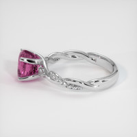 2.40 Ct. Purplish Pink Sapphire Ring, 14K White Gold 4