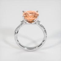 5.19 Ct. Padparadscha Sapphire Ring, 14K White Gold 3