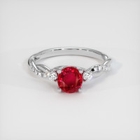 Ruby Ring 1.54 Ct., 14K White Gold Preview