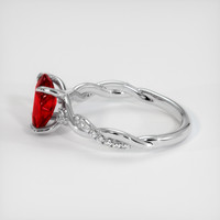 2.52 Ct. Ruby Ring, 14K White Gold 4