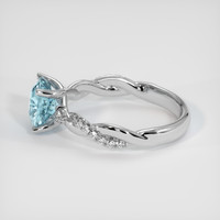 2.09 Ct. Sapphire Ring, 14K White Gold 4