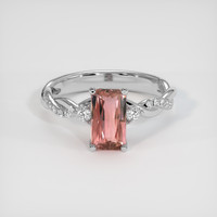 1.98 Ct. Sapphire Ring, 14K White Gold 1