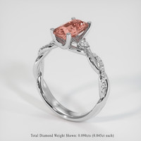 1.98 Ct. Sapphire Ring, 14K White Gold 2