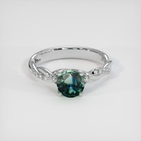 1.12 Ct. Bi Color Sapphire Ring, 14K White Gold 1