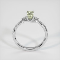 1.00 Ct. Green Sapphire Ring, 14K White Gold 3