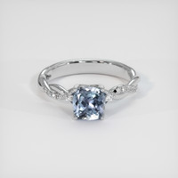 1.31 Ct. Sapphire Ring, 14K White Gold 1