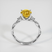 2.47 Ct. Yellow Sapphire Ring, 14K White Gold 3