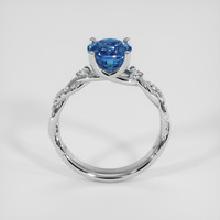 2.28 Ct. Blue Sapphire Ring, 14K White Gold 3