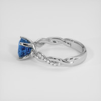 2.28 Ct. Blue Sapphire Ring, 14K White Gold 4
