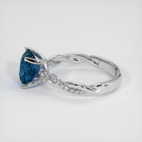 2.03 Ct. Sapphire Ring, 14K White Gold 4