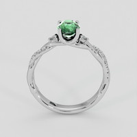 1.55 Ct. Green Sapphire Ring, 14K White Gold 3