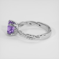 1.76 Ct. Purple Sapphire Ring, 14K White Gold 4