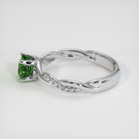 1.10 Ct. Green Sapphire Ring, 14K White Gold 4