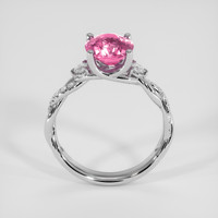 2.50 Ct. Purplish Pink Sapphire Ring, 14K White Gold 3