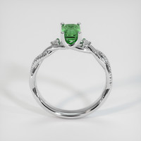 0.98 Ct. Green Sapphire Ring, 14K White Gold 3