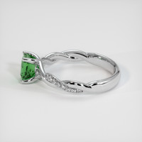 0.98 Ct. Green Sapphire Ring, 14K White Gold 4