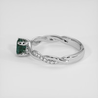 0.82 Ct. Green Sapphire Ring, 14K White Gold 4
