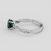 1.10 Ct. Bluish Green Sapphire Ring, 14K White Gold 4