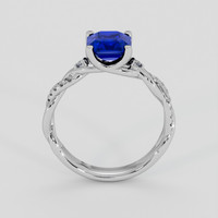 1.73 Ct. Blue Sapphire Ring, 14K White Gold 3