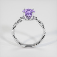 1.33 Ct. Purple Sapphire Ring, 14K White Gold 3