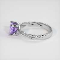 1.33 Ct. Purple Sapphire Ring, 14K White Gold 4