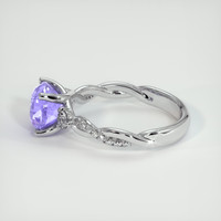 2.80 Ct. Purple Sapphire Ring, 14K White Gold 4