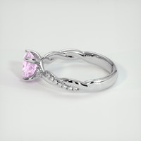 1.37 Ct. Pink Sapphire Ring, 14K White Gold 4