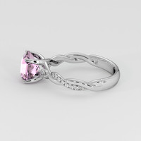2.22 Ct. Purplish Pink Sapphire Ring, 14K White Gold 4