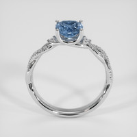 1.56 Ct. Blue Sapphire Ring, 14K White Gold 3