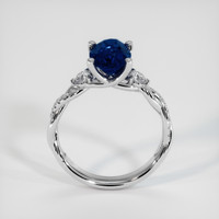2.42 Ct. Blue Sapphire Ring, 14K White Gold 3