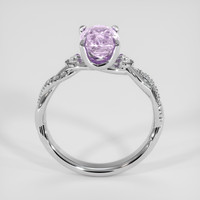 2.56 Ct. Pinkish Purple Sapphire Ring, 14K White Gold 3