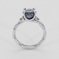 3.93 Ct. Bi Color Sapphire Ring, 14K White Gold 3