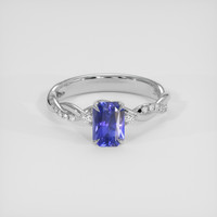 1.58 Ct. Bluish Purple Sapphire Ring, 14K White Gold 1