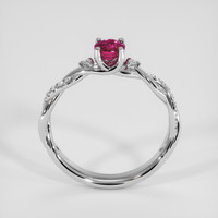 0.47 Ct. Reddish Pink Sapphire Ring, 14K White Gold 3