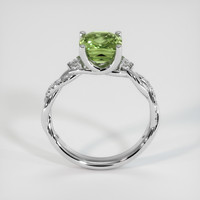2.53 Ct. Green Sapphire Ring, 14K White Gold 3