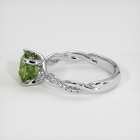 2.53 Ct. Green Sapphire Ring, 14K White Gold 4