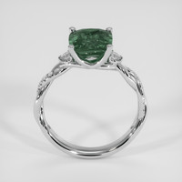 3.40 Ct. Green Sapphire Ring, 14K White Gold 3