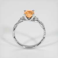 1.39 Ct. Padparadscha Sapphire Ring, 14K White Gold 3