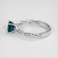 0.69 Ct. Sapphire Ring, 14K White Gold 4
