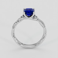 1.33 Ct. Blue Sapphire Ring, 14K White Gold 3