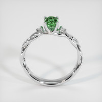 0.75 Ct. Green Sapphire Ring, 14K White Gold 3