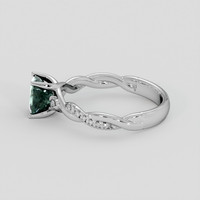 1.56 Ct. Bluish Green Sapphire Ring, 14K White Gold 4